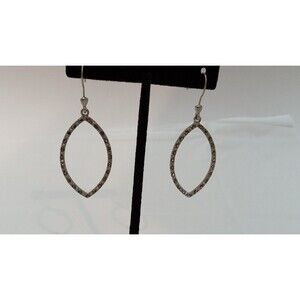American Eagle Outfitters Marcasite Silvertone Dangle Earrings NWT